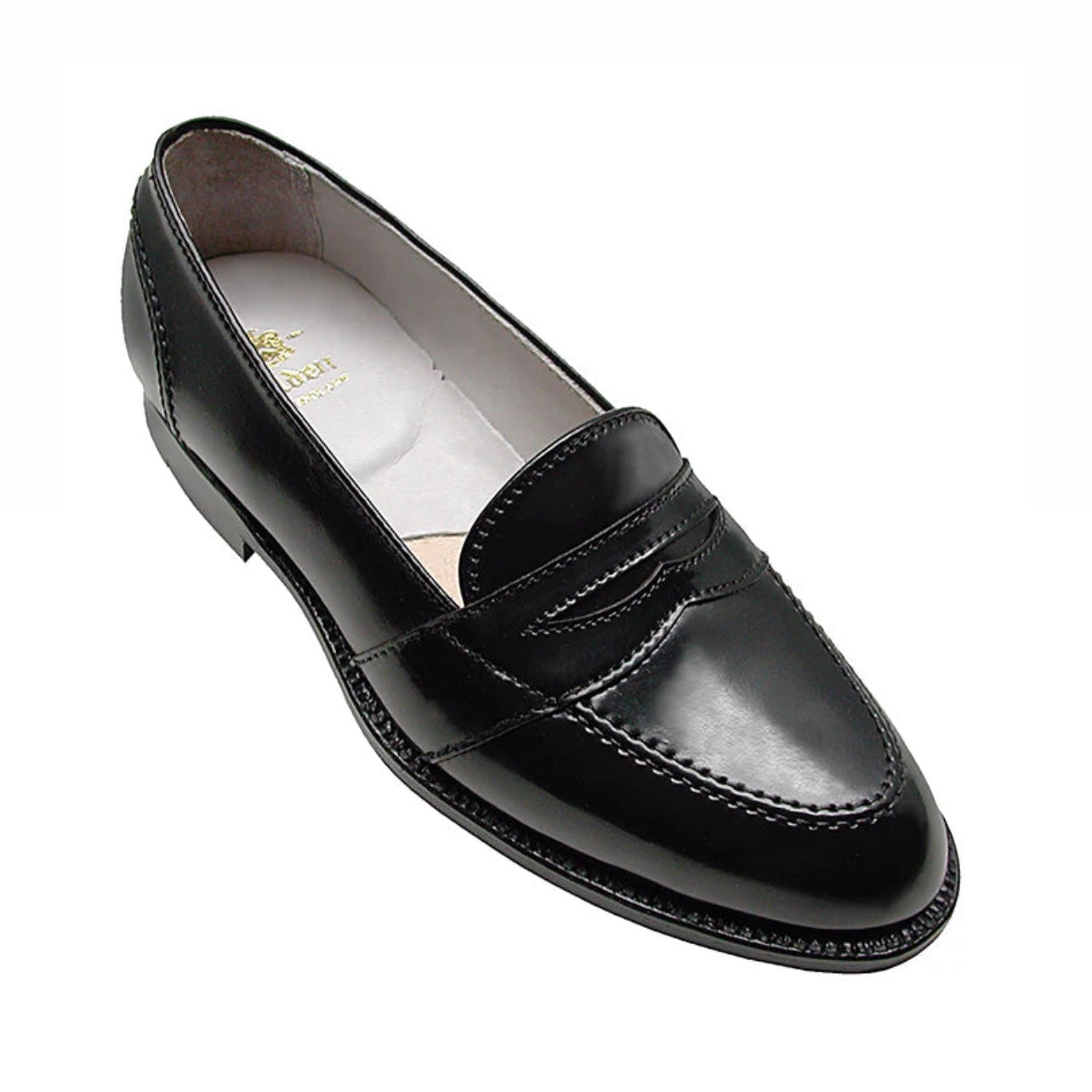 Mocassino penny Alden 6845 in pelle di cavallo nera