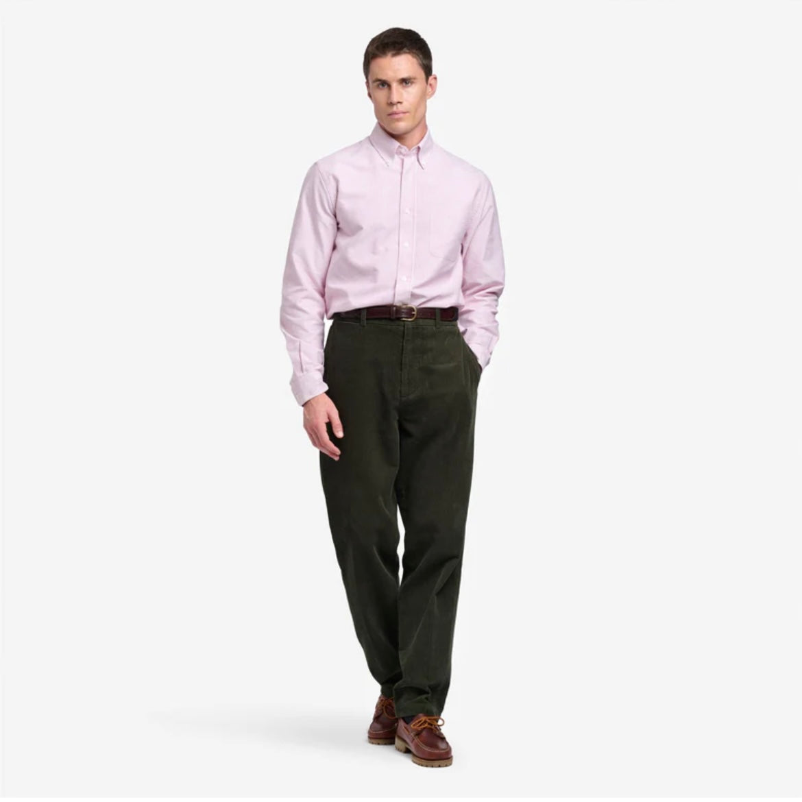 Pantalone a coste Sebago Rendon Cordury in tessuto verde