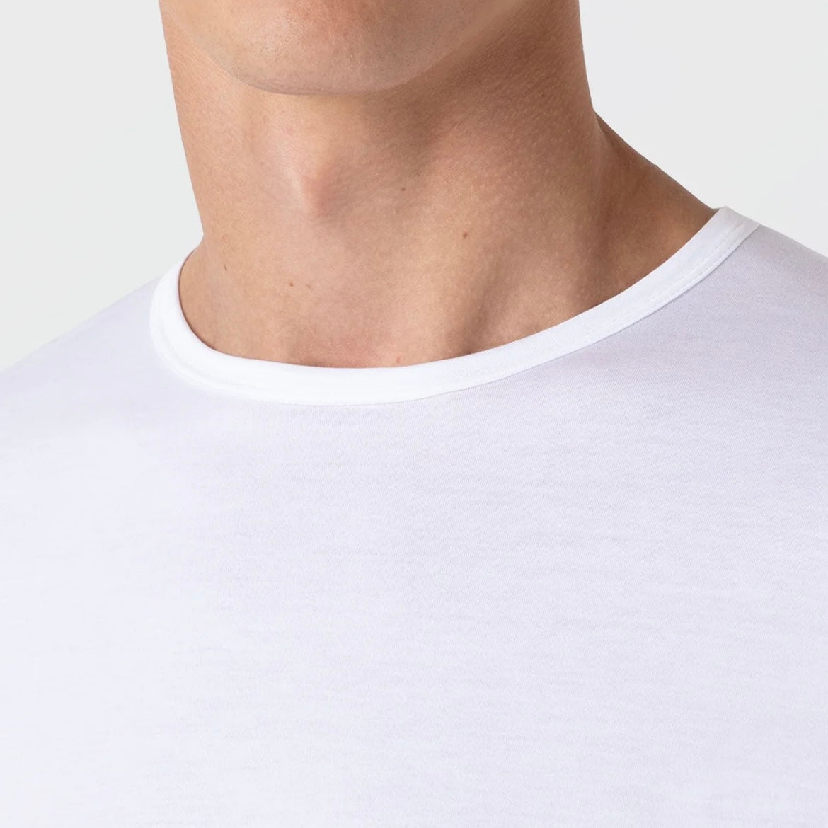 Sunspel classic cotton white t-shirt