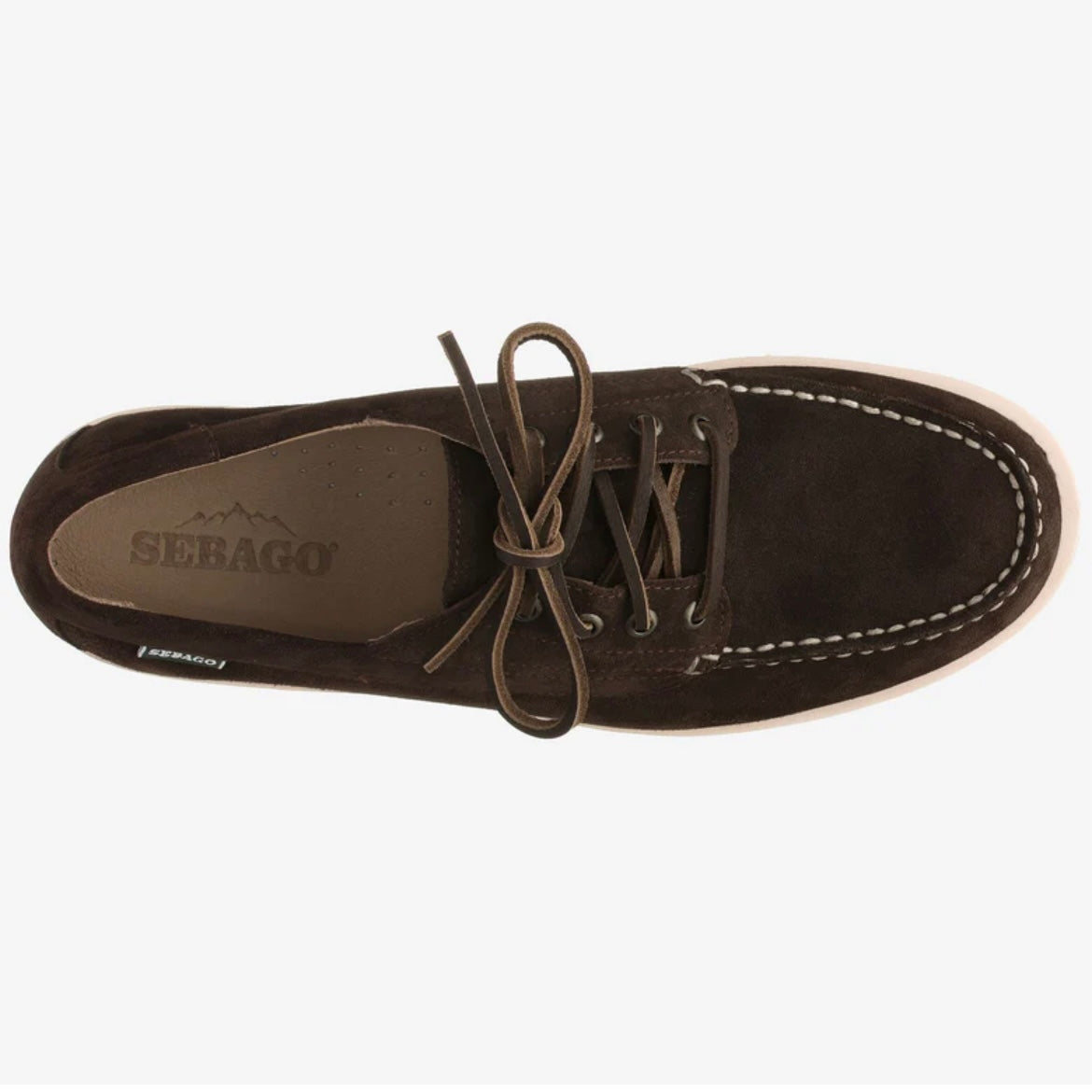 Stringata derby Sebago Askookfield in camoscio marrone