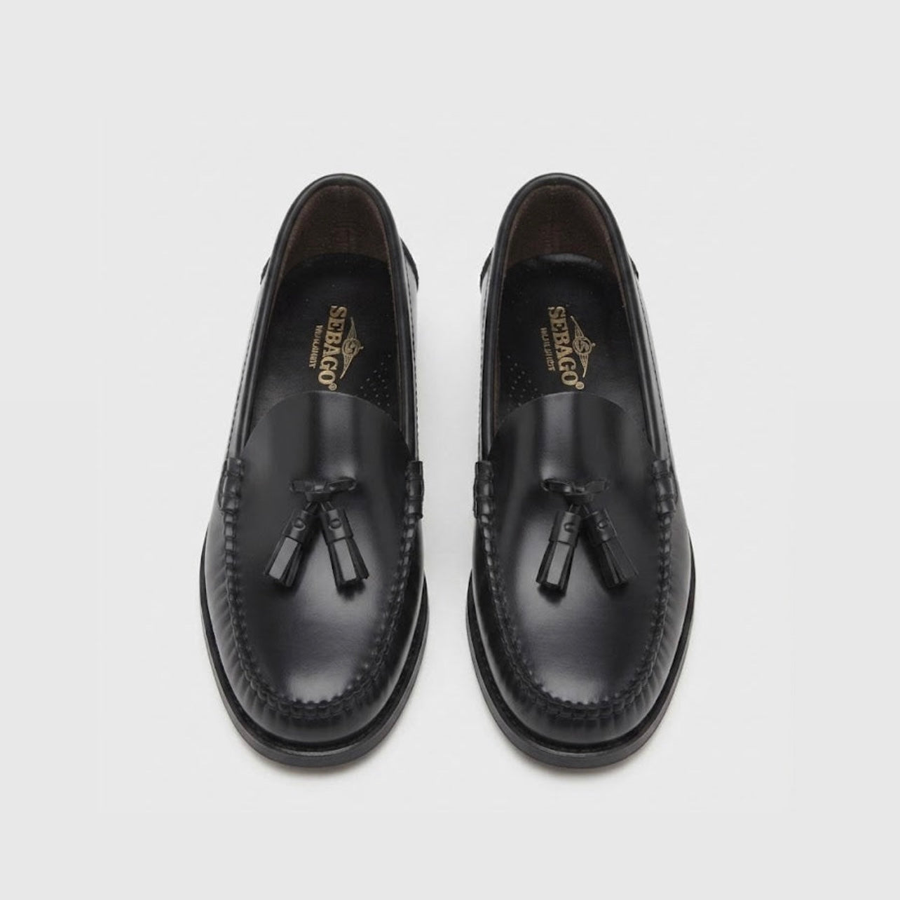 Mocassino con nappine Sebago Classic Will in pelle nera