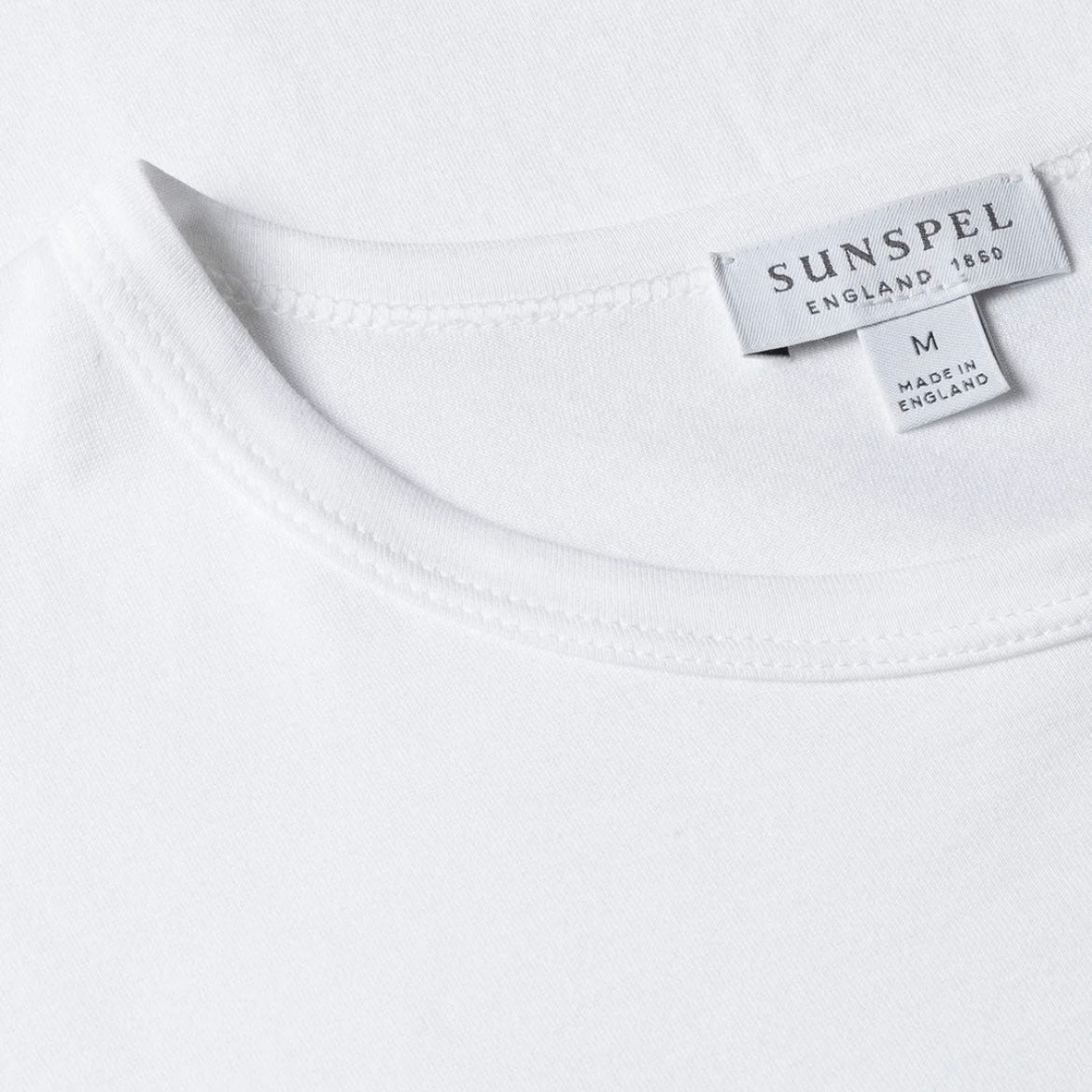 Sunspel classic cotton white t-shirt