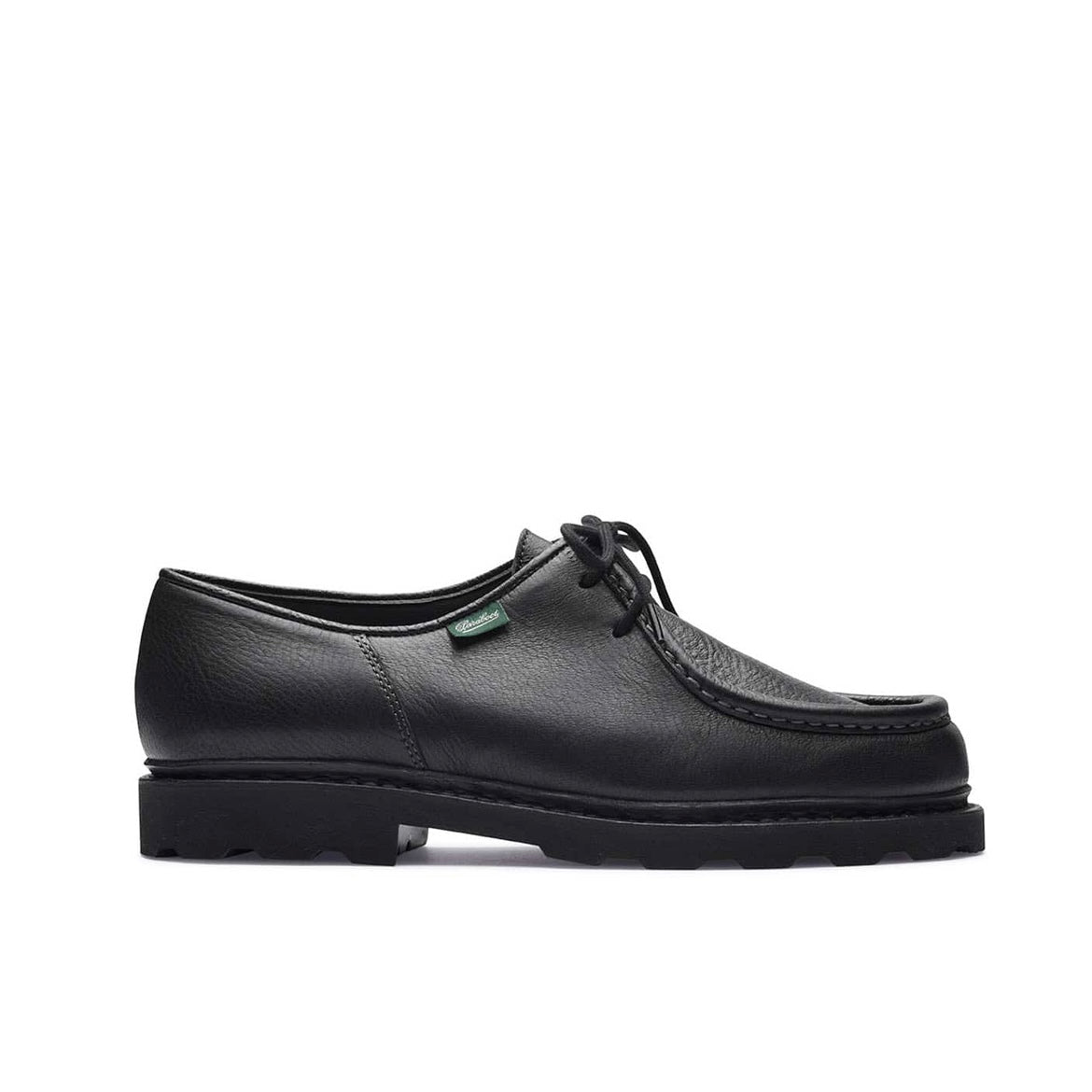 Stringata derby Paraboot Michael Marche II in pelle di cervo nera