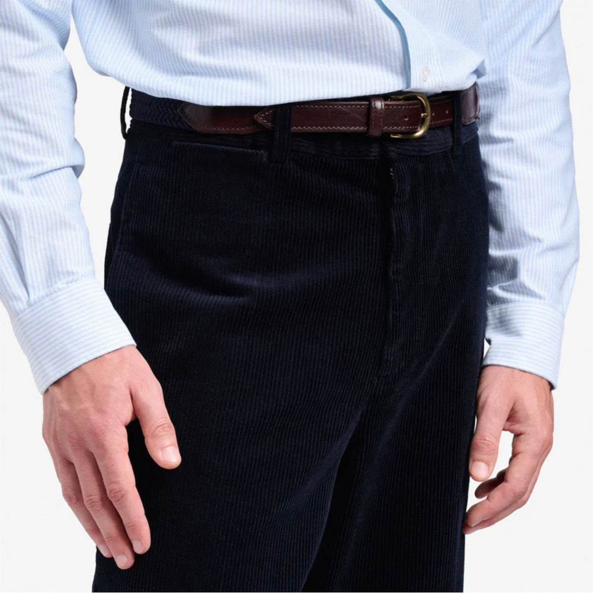 Pantalone a coste Sebago Rendon Cordury in tessuto blu