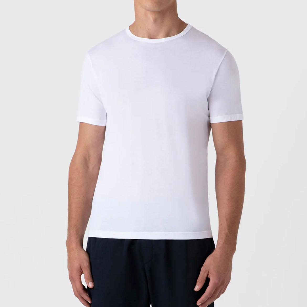 Sunspel classic cotton white t-shirt