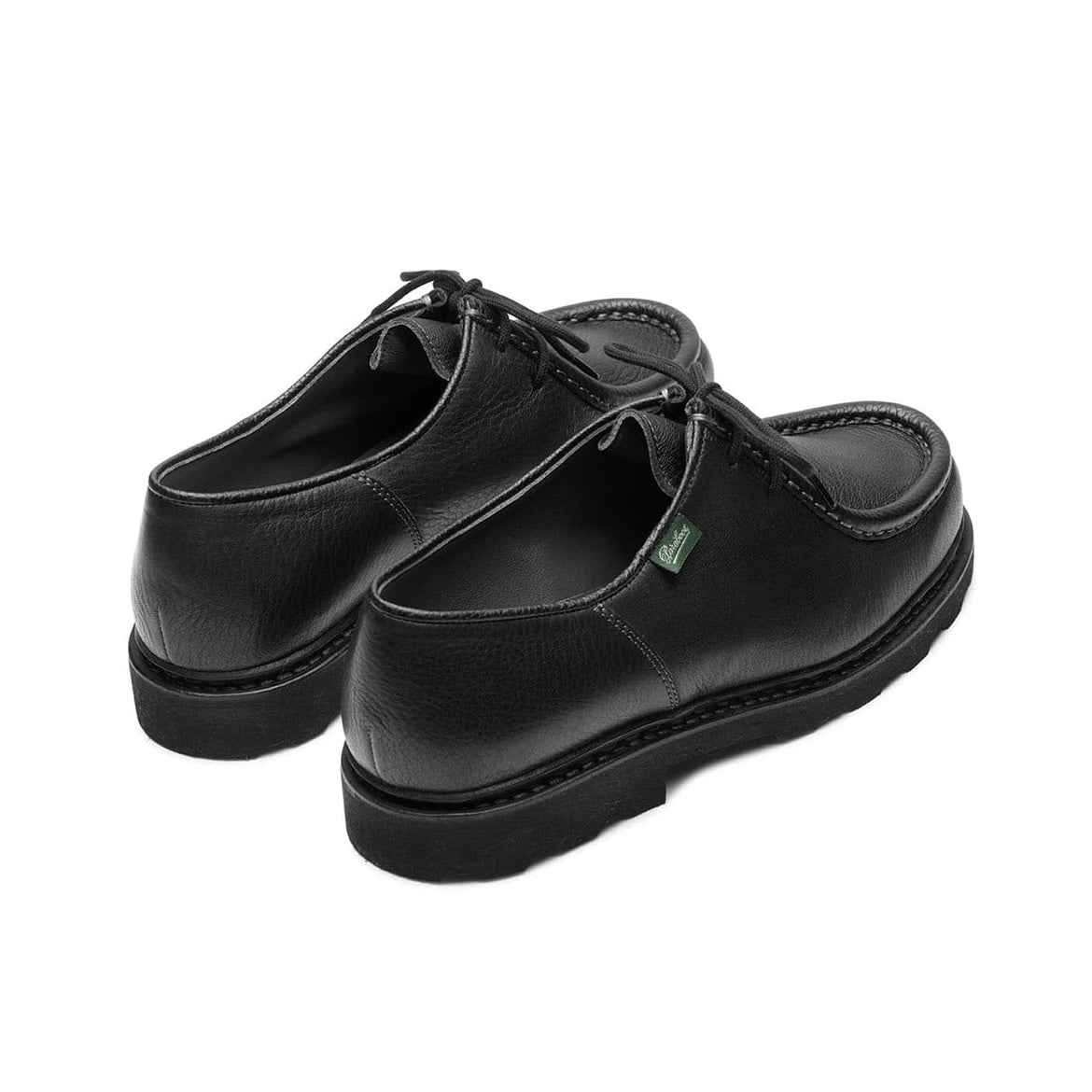 Stringata derby Paraboot Michael Marche II in pelle di cervo nera