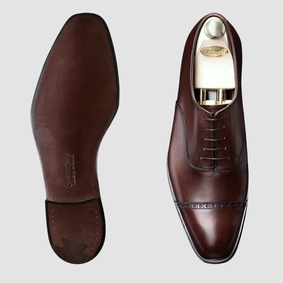 Stringata oxford Crockett & Jones Melcombe in pelle marrone