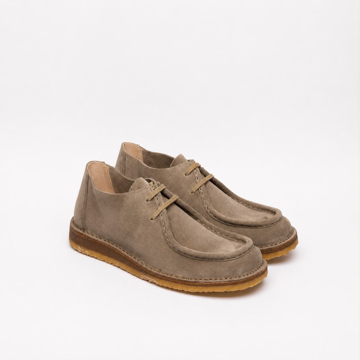 Stringata derby Astorflex Beenflex in camoscio beige (Stone)