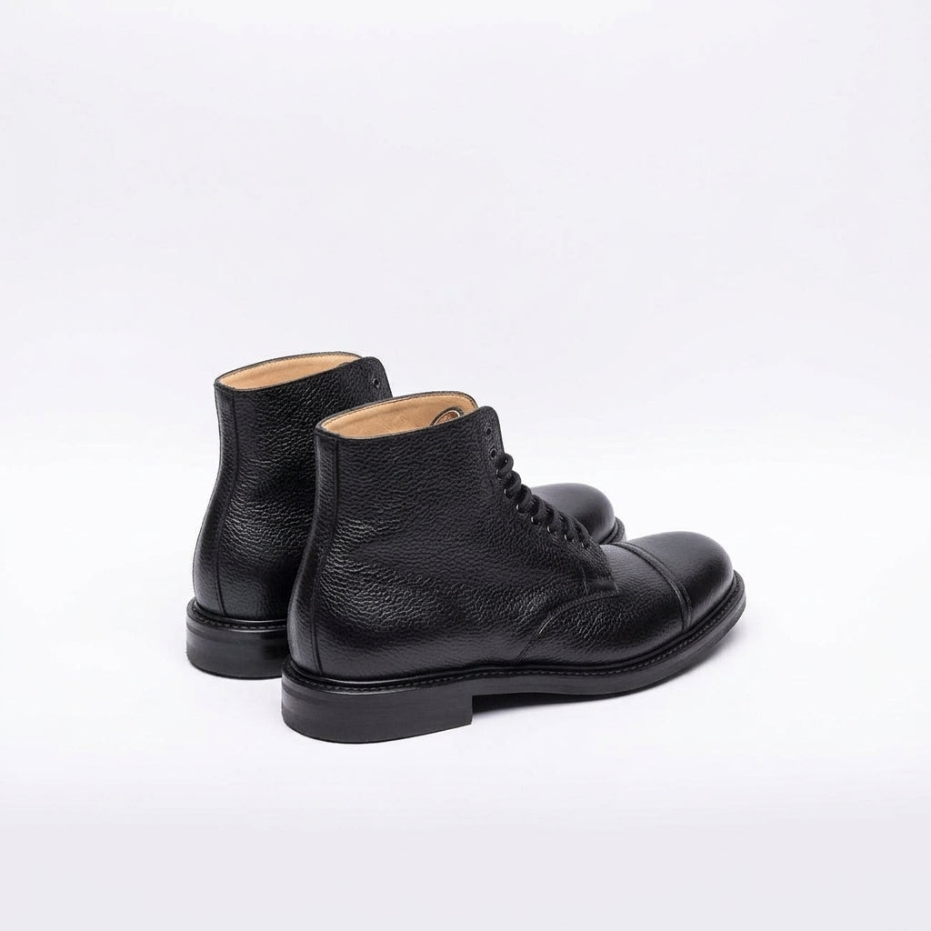 Stivale derby Cheaney Joseph & Sons Jarrow RF in pelle martellata nera
