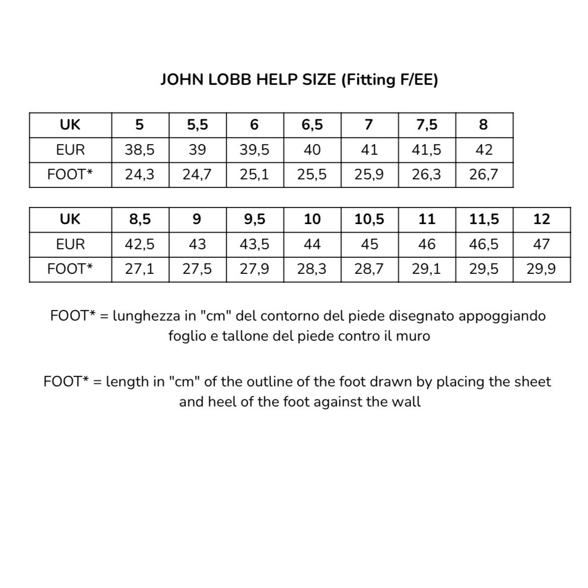 Doppia fibbia John Lobb William in pelle nera (Fitting F/EE)