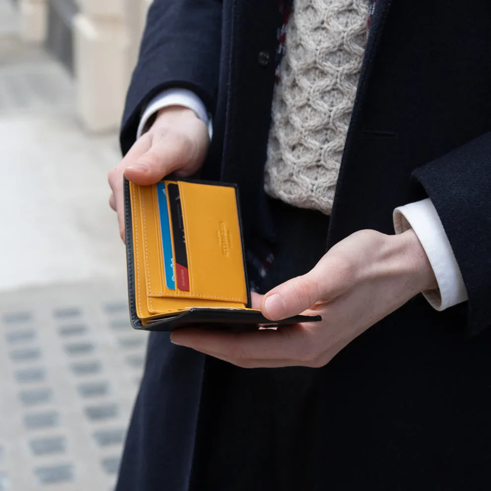 Portafoglio Ettinger London in pelle nera