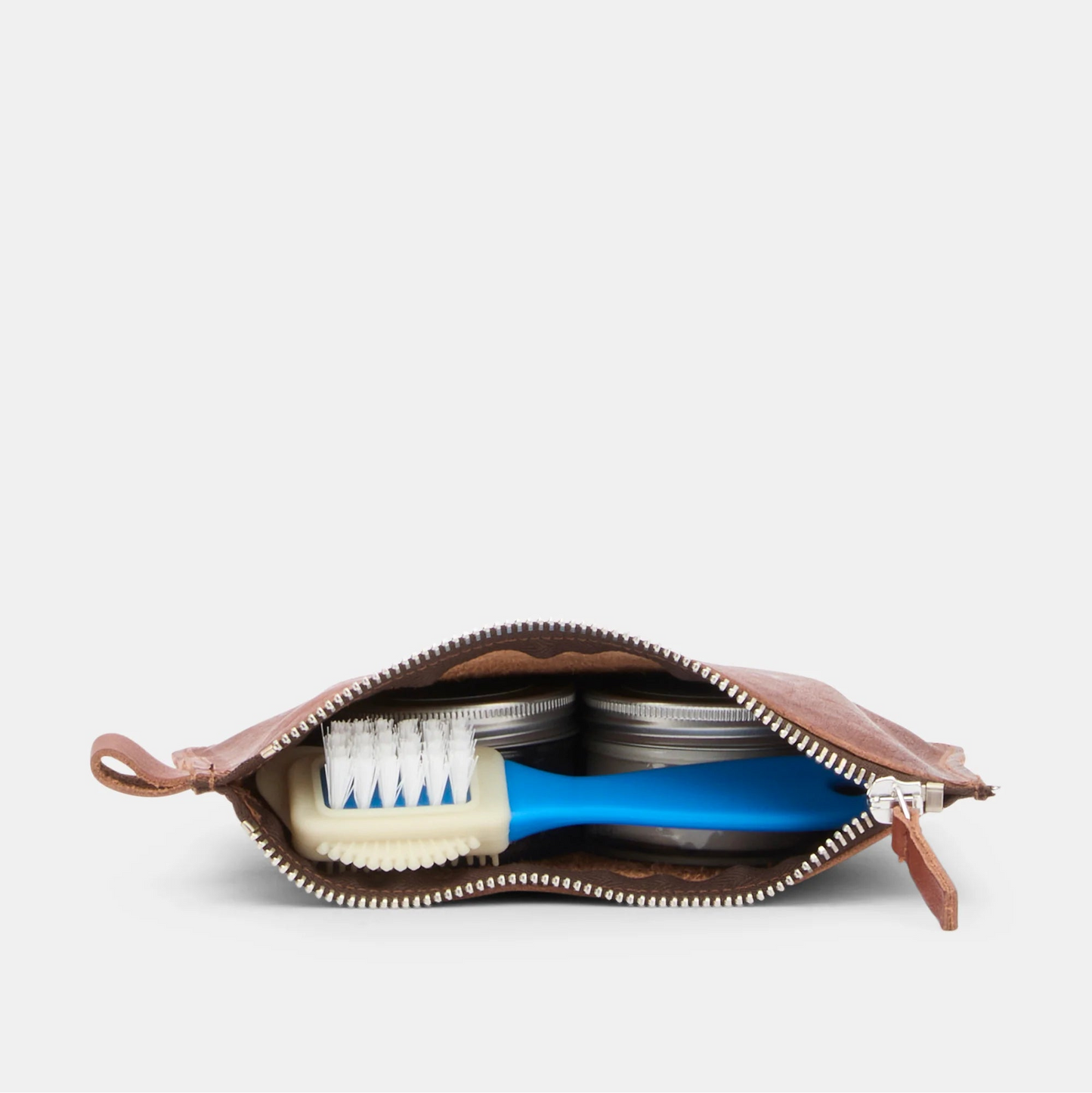 Kit shoe care MOMA in pelle martellata bordeaux