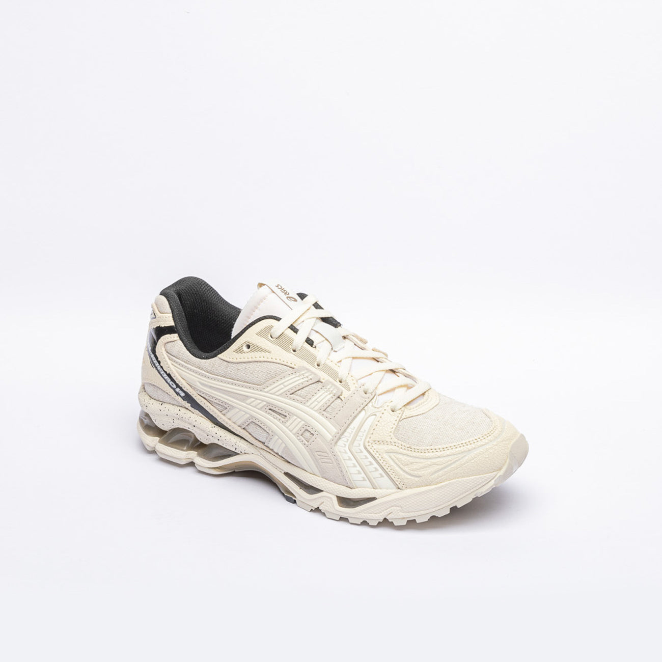 Sneaker running Asics Gel Kayano 14 in tessuto bianco e pelle crema