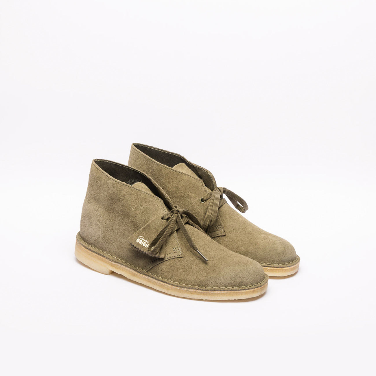 Clarks Desert Boot green suede chukka boot