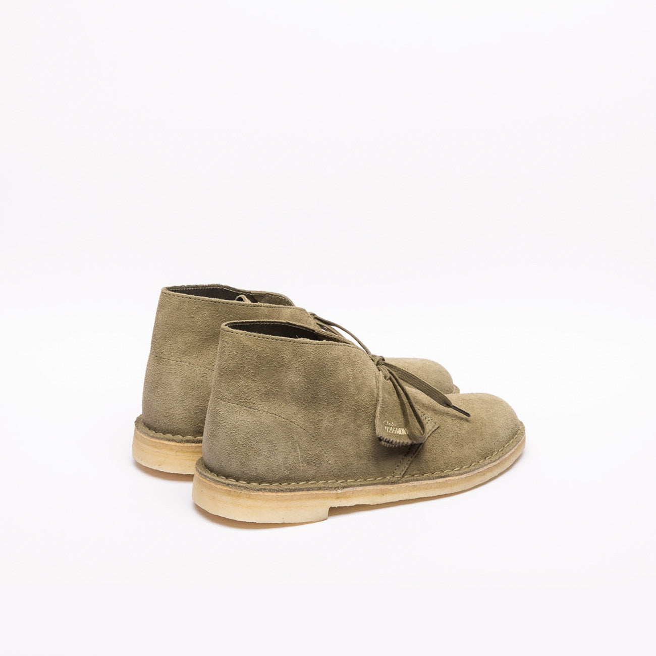 Clarks Desert Boot green suede chukka boot