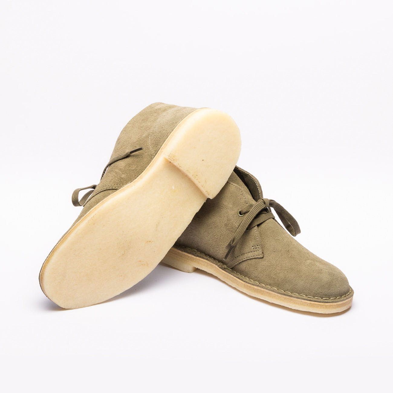 Clarks Desert Boot green suede chukka boot