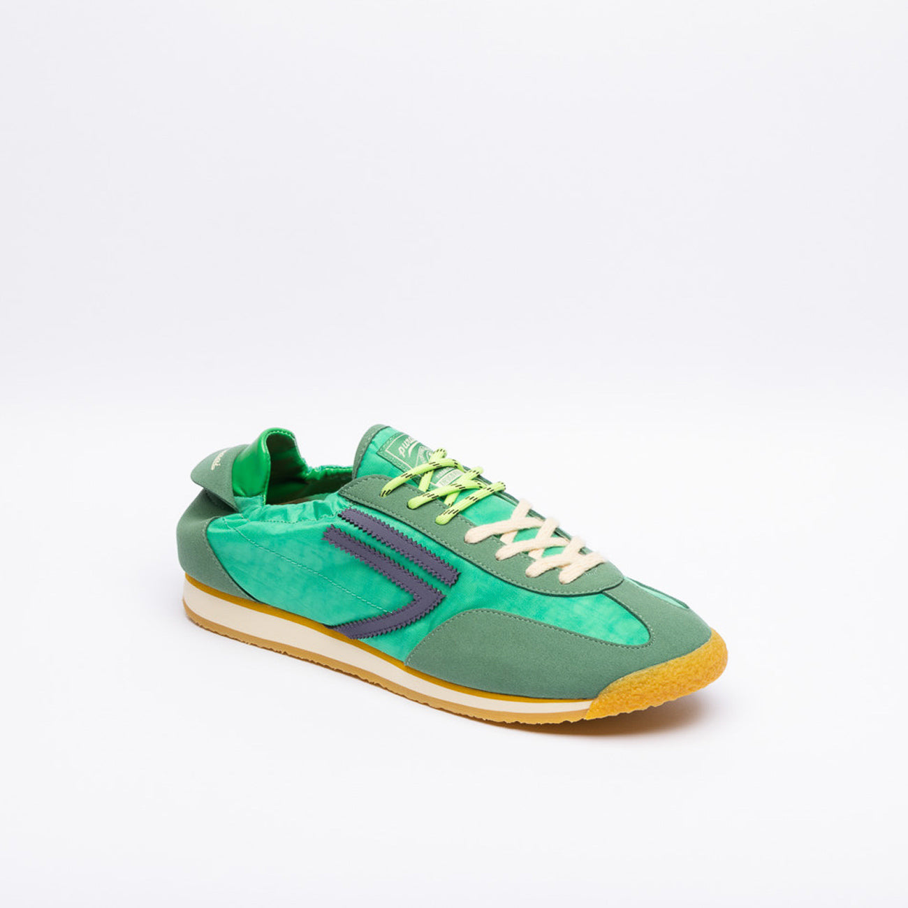 Sneaker eco-friendly Puraai Basil in tessuto verde