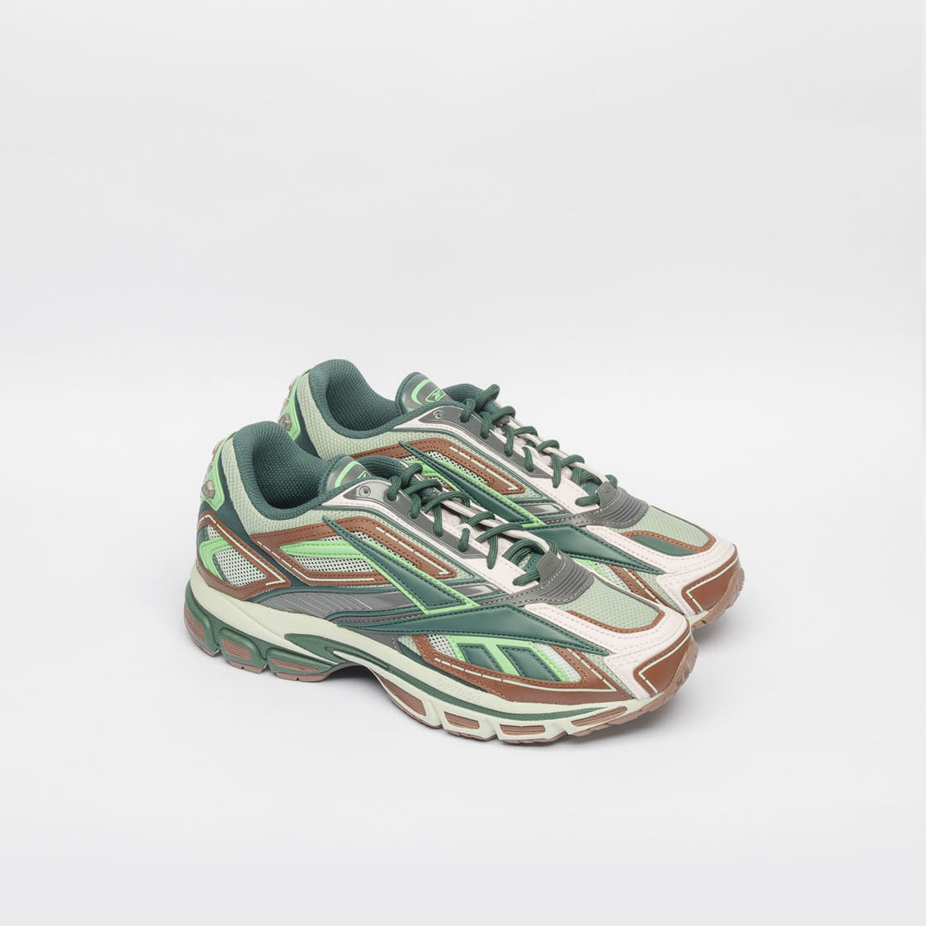 Sneaker sportstyle Reebok Premium Road Ultra in pelle e tessuto bordeaux, verde e rosa