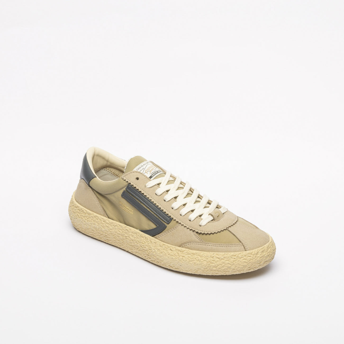 Sneaker eco-friendly Puraai Golden Beach in tessuto e camoscio beige
