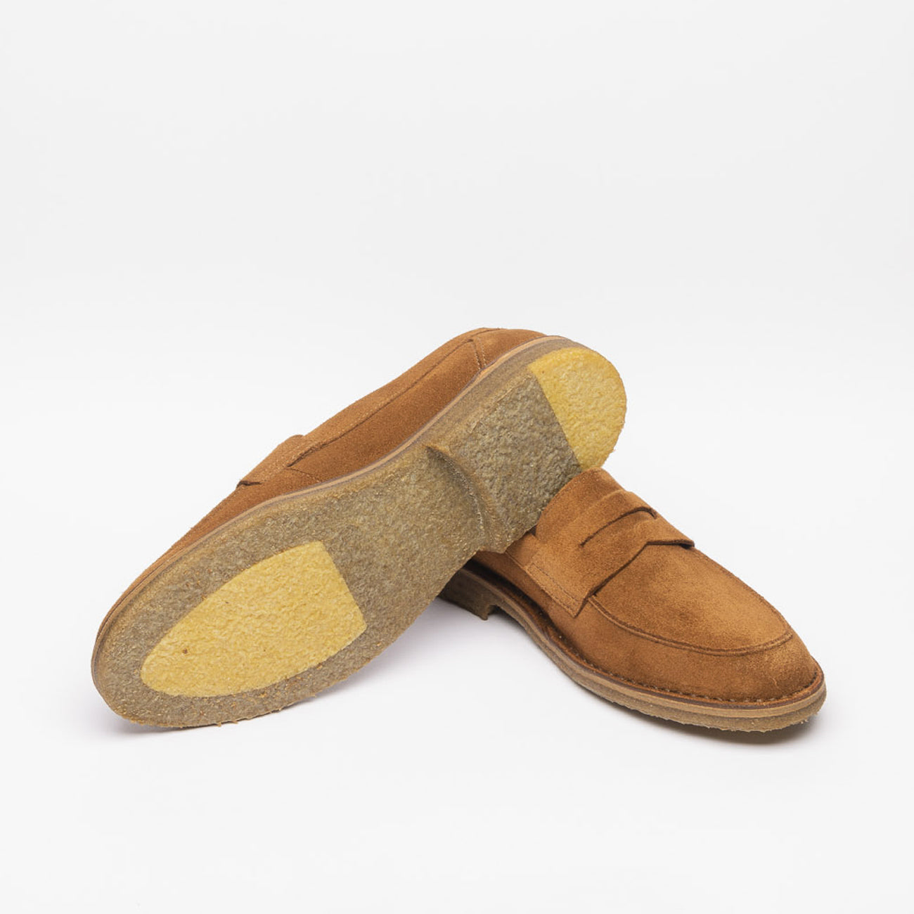 Mocassino penny Astorflex Sadelflex in camoscio marrone (Mattone)
