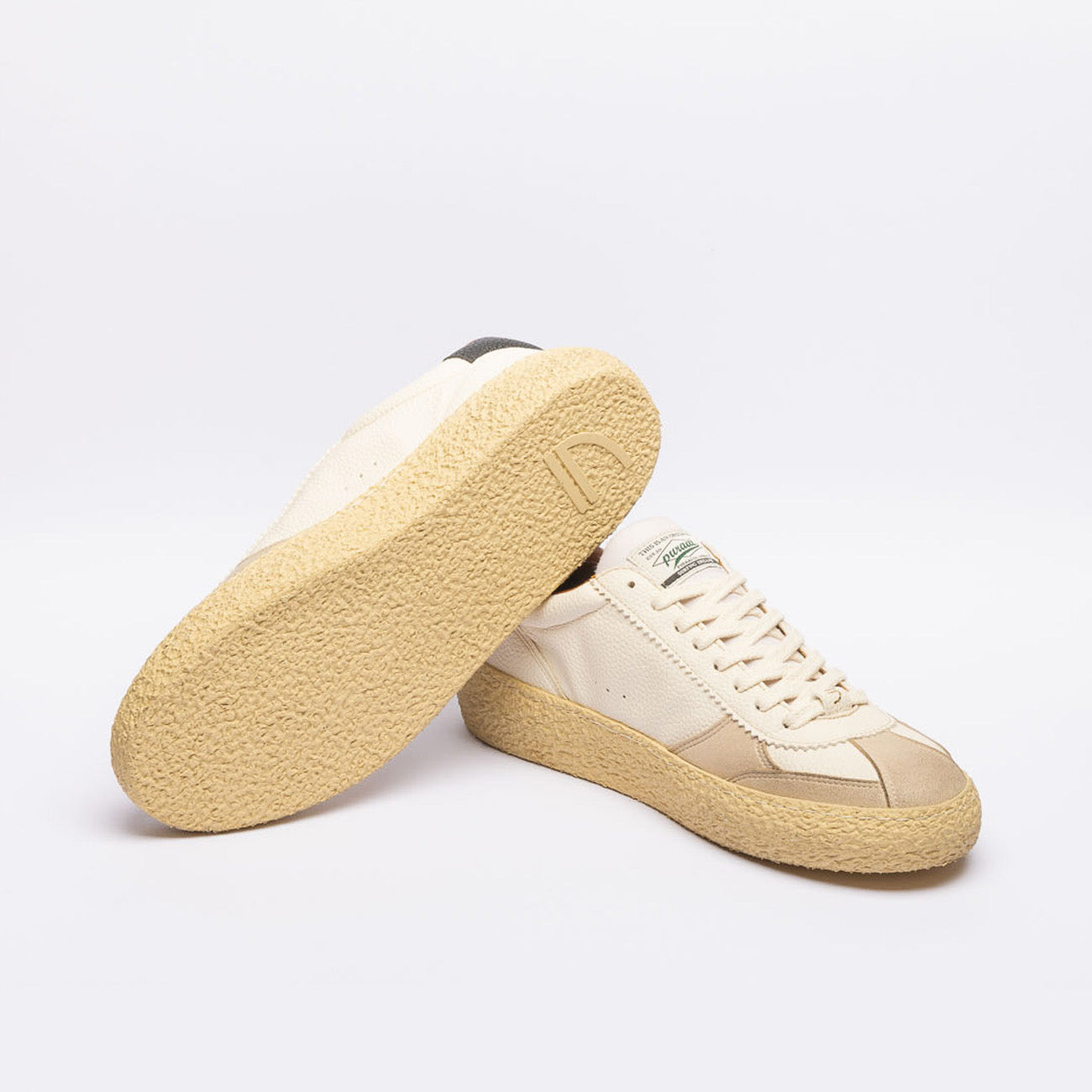 Sneaker eco-friendly Puraai Osso in pelle bianca