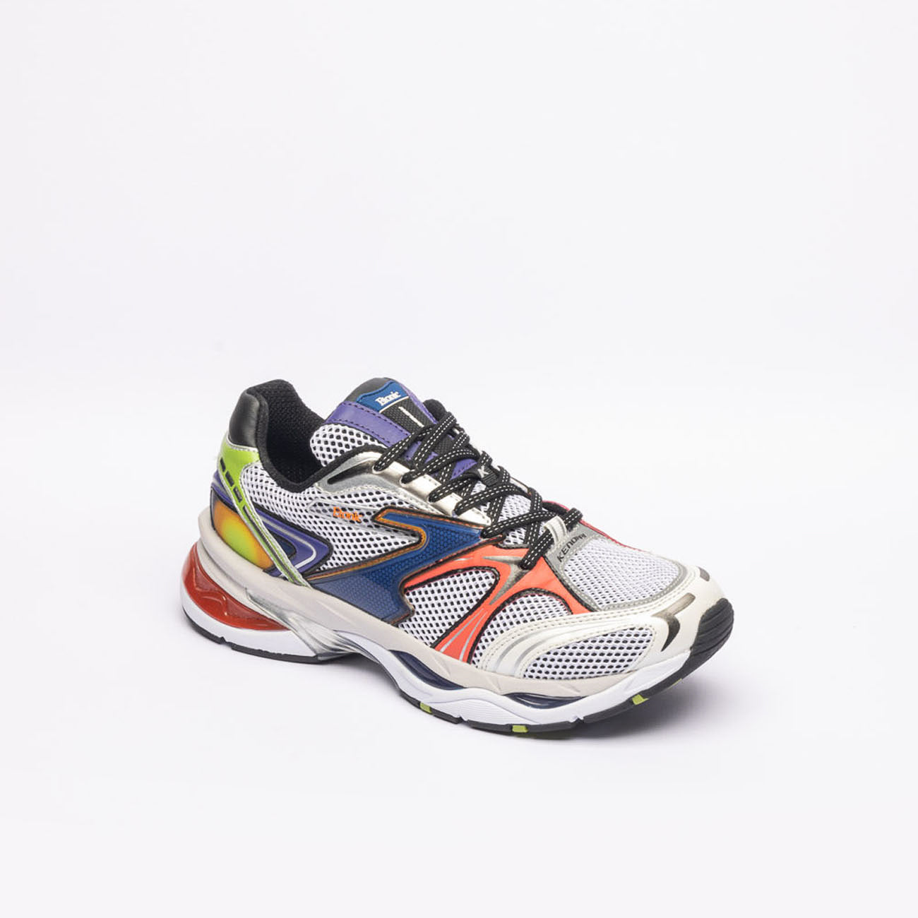 Kendari 3.0 fashion running sneaker in white mesh with multicolor details