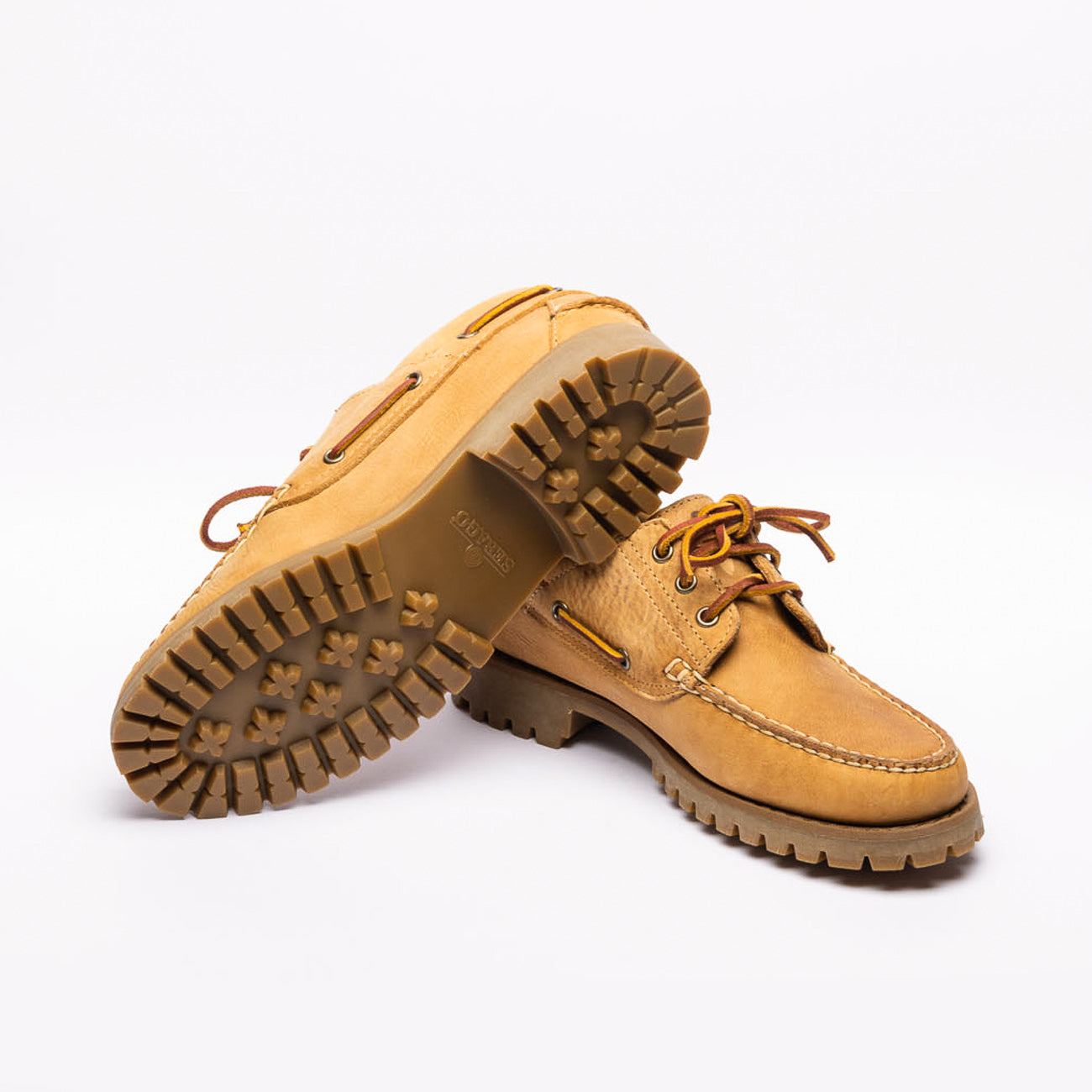 Stringata derby Sebago Acadia Crazy Horse in pelle cuoio