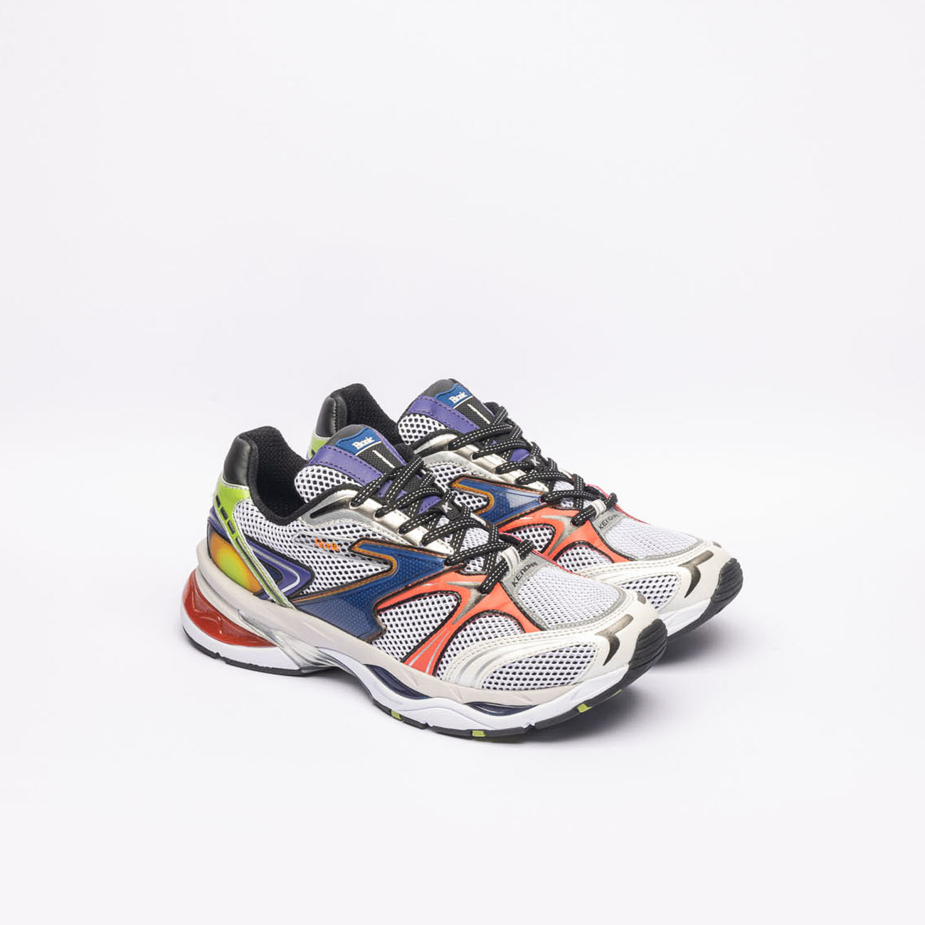 Kendari 3.0 fashion running sneaker in white mesh with multicolor details