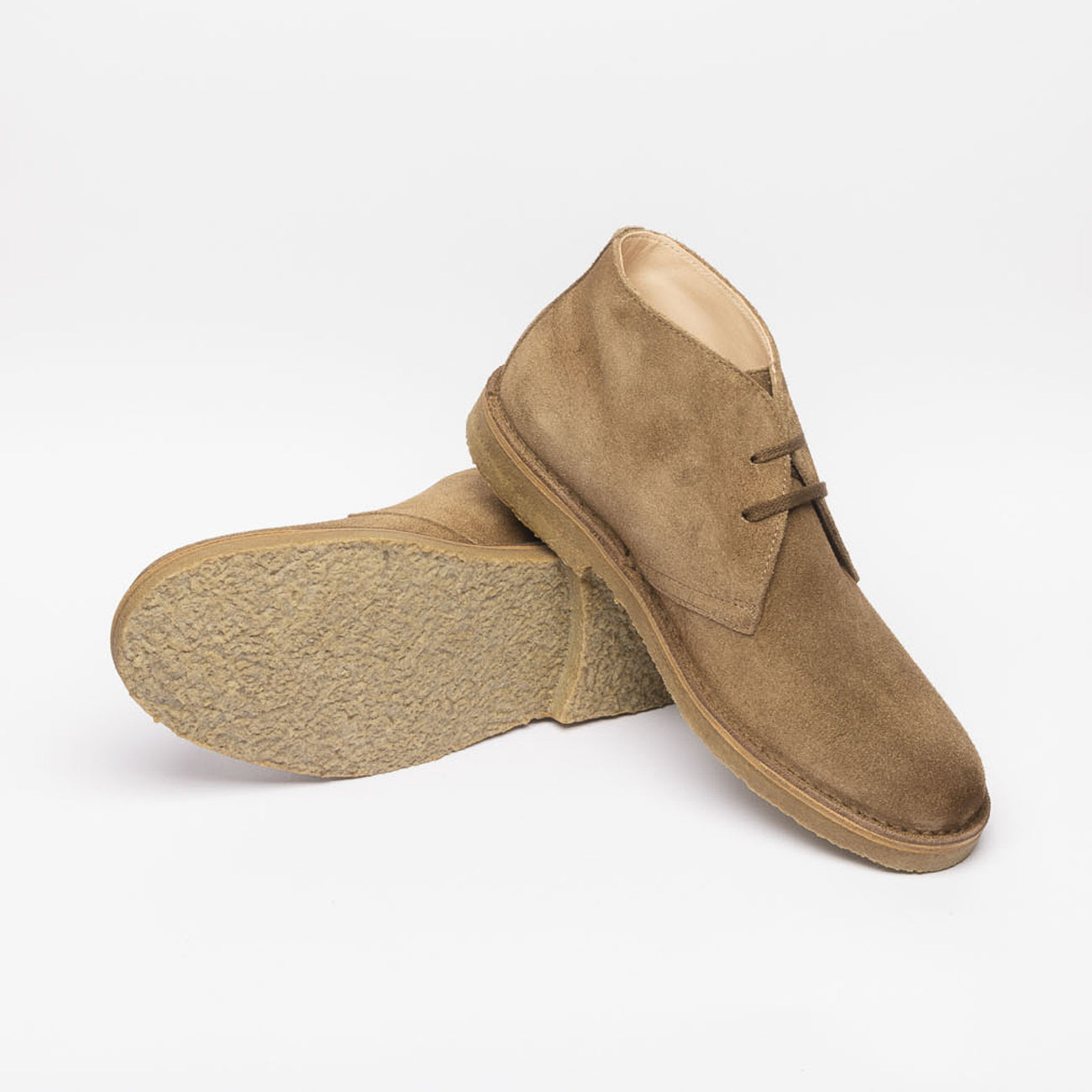 Chukka Astroflex Greenflex ankle boot in light brown suede