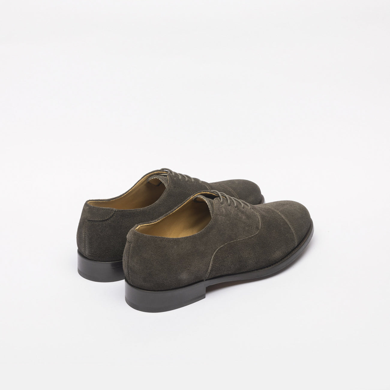 Stringata oxford Borghini 1956 in camoscio marrone