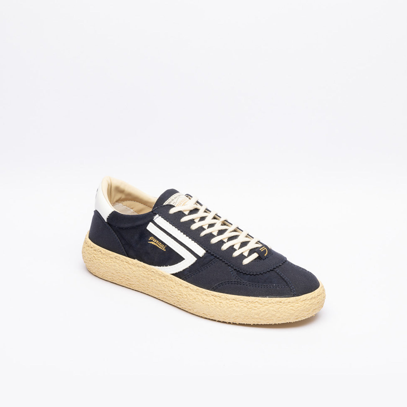 Puraai Summer Night eco-friendly sneaker in fabric and blue suede