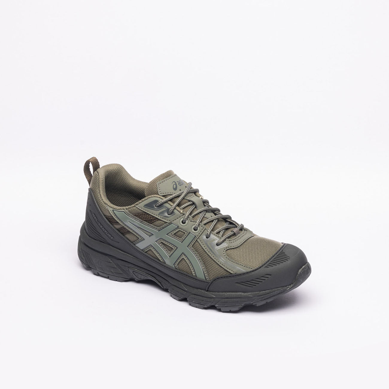 Sneaker trail running Asics Gel-Venture 6 Shield in tessuto verdee TPU nero