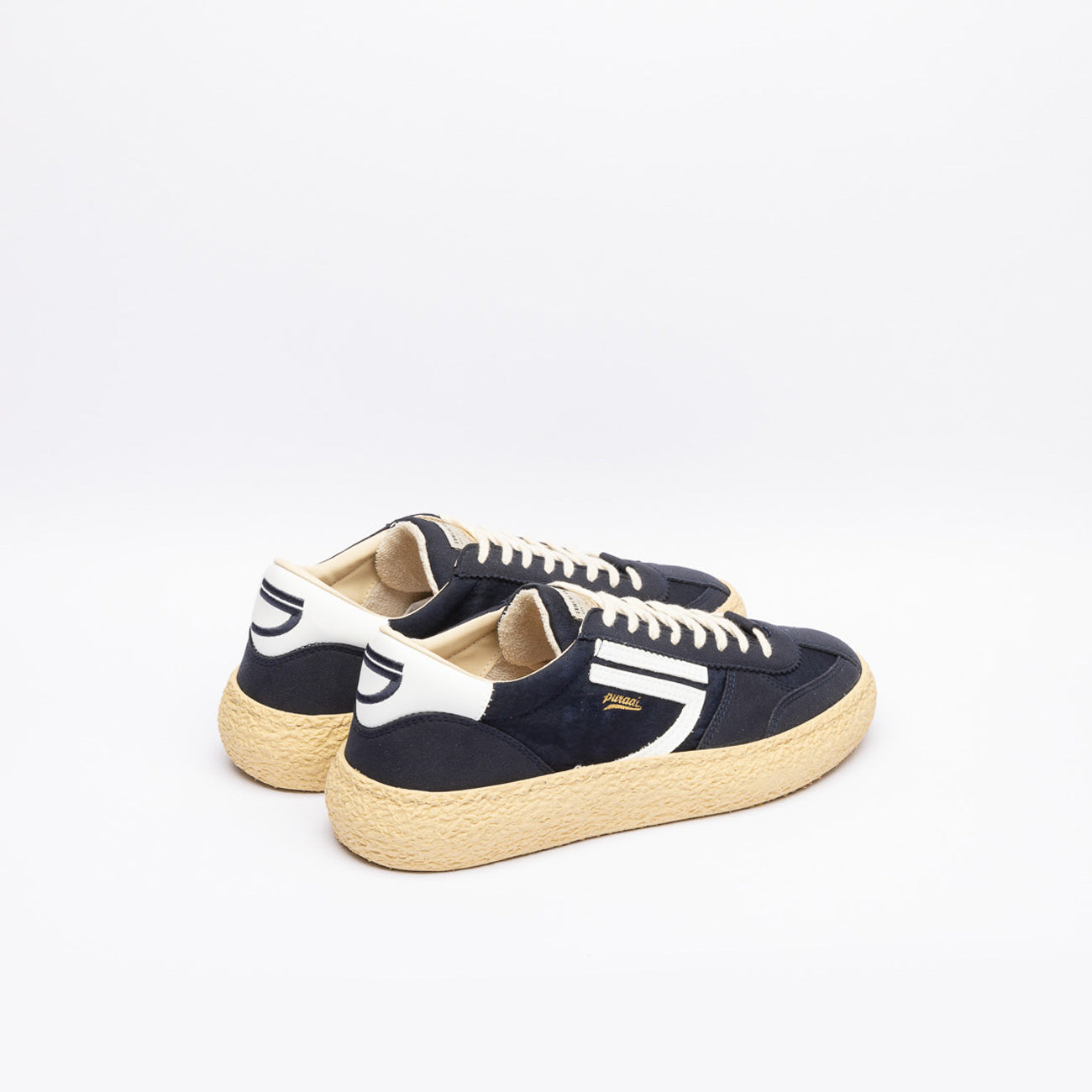 Sneaker eco-friendly Puraai Summer Night in tessuto e camoscio blu