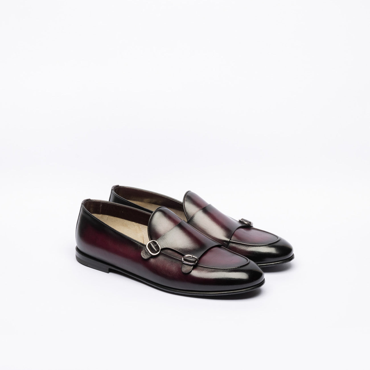 Mocassino doppia fibbia Barrett 221U035 in pelle bordeaux