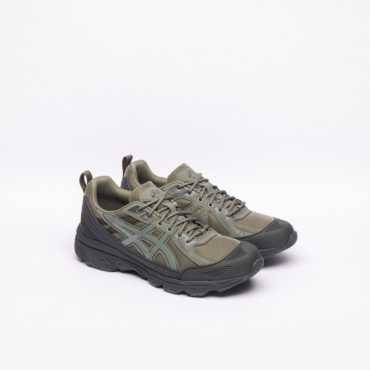 Sneaker trail running Asics Gel-Venture 6 Shield in tessuto verdee TPU nero