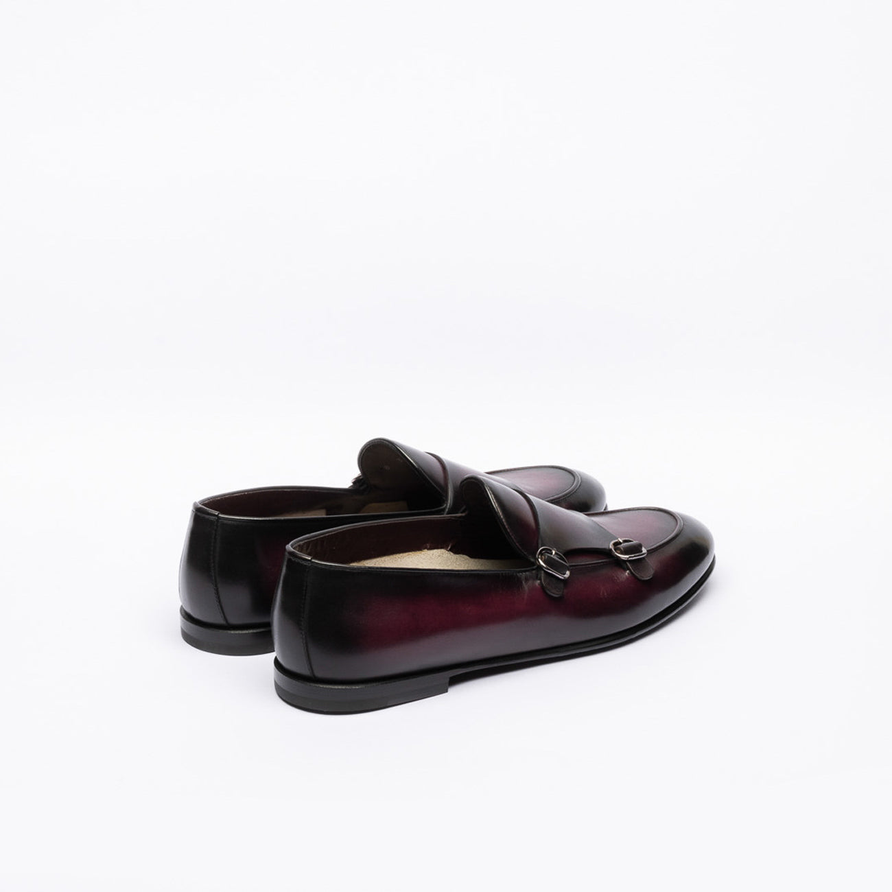 Mocassino doppia fibbia Barrett 221U035 in pelle bordeaux
