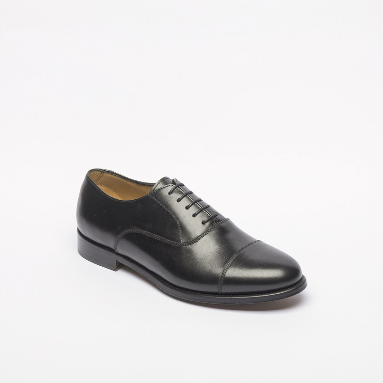 Stringata oxford Borghini 1956 in pelle nera