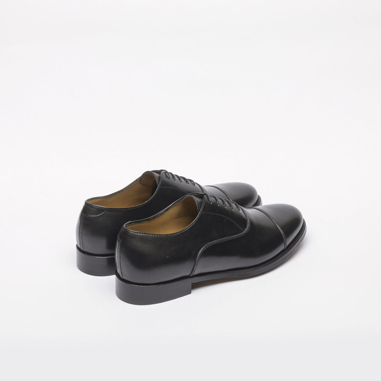 Stringata oxford Borghini 1956 in pelle nera