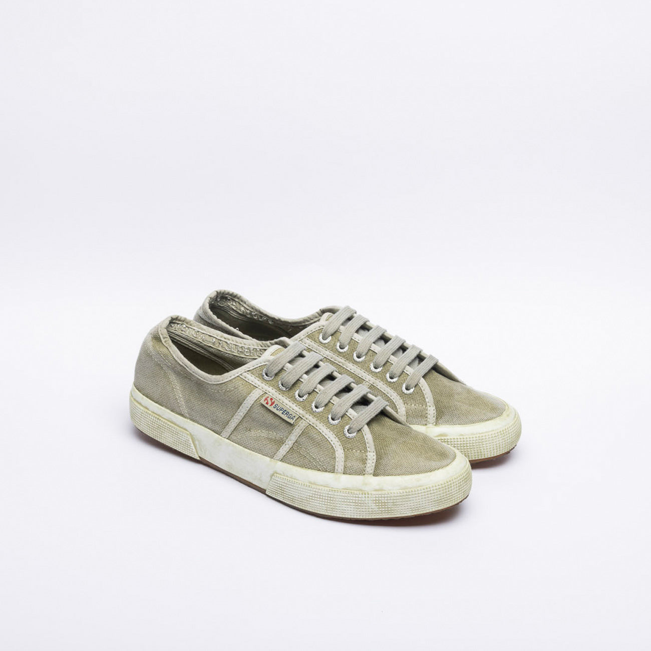 Sneaker Superga 2750 in cotone vintage verde
