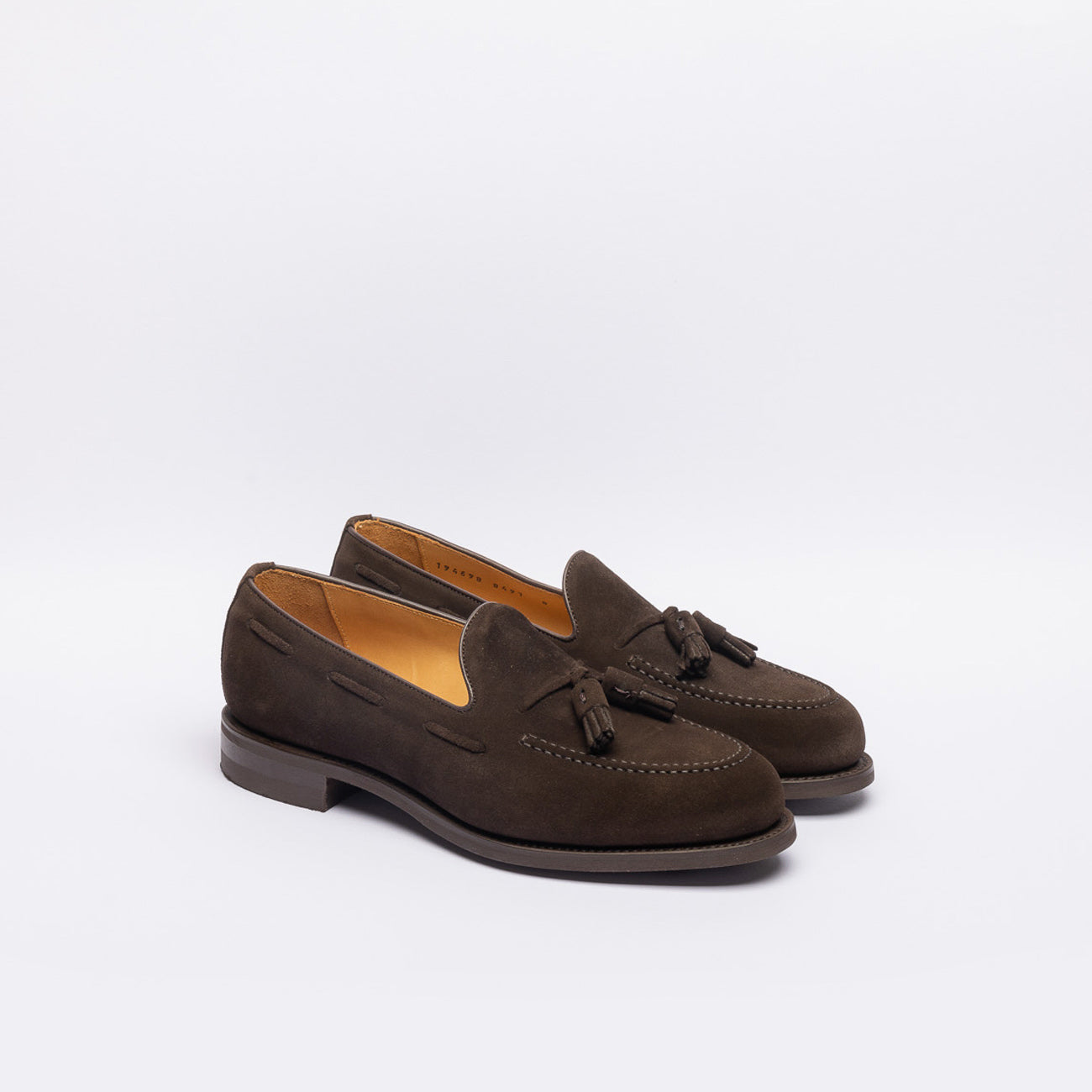 Mocassino con nappine Berwick 8491 in camoscio marrone (Suola Dainite)