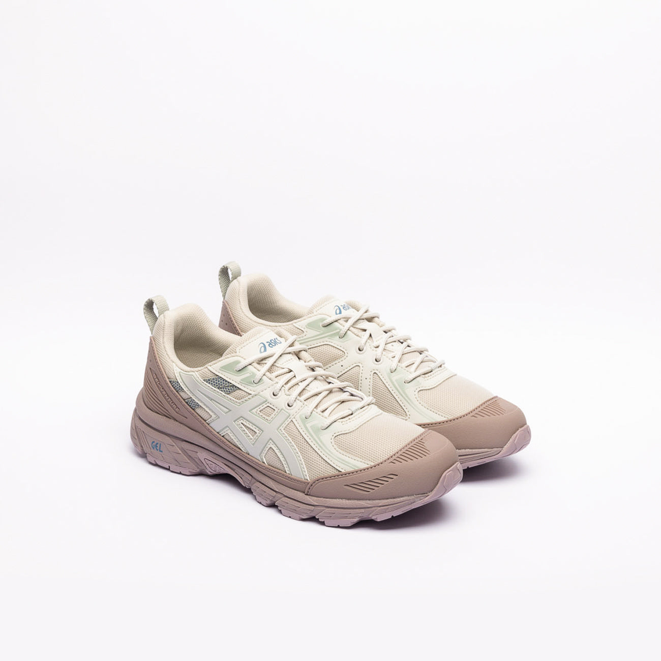 Sneaker trail running Asics Gel-Venture 6 Shield in tessuto panna e TPU rosa