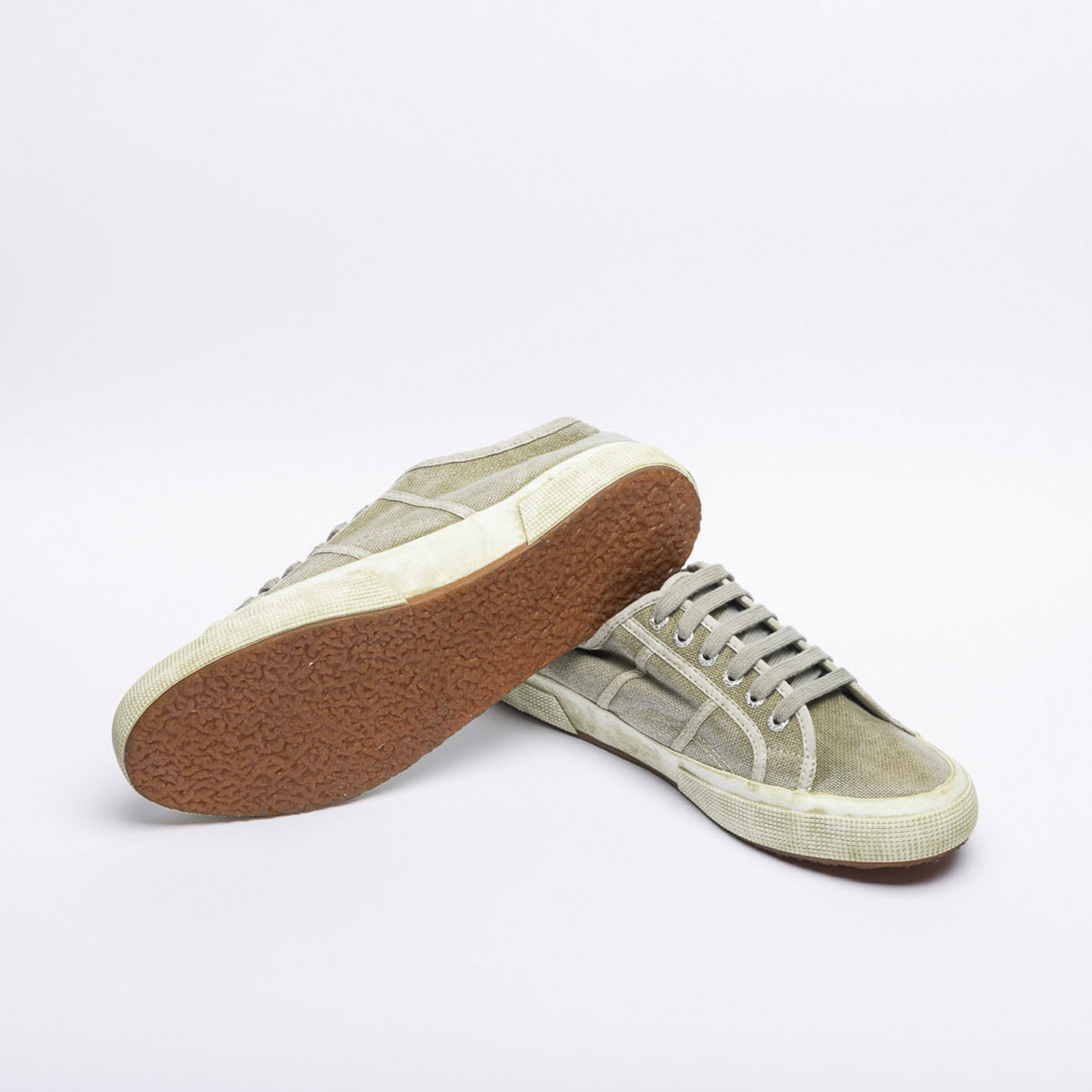 Sneaker Superga 2750 in cotone vintage verde