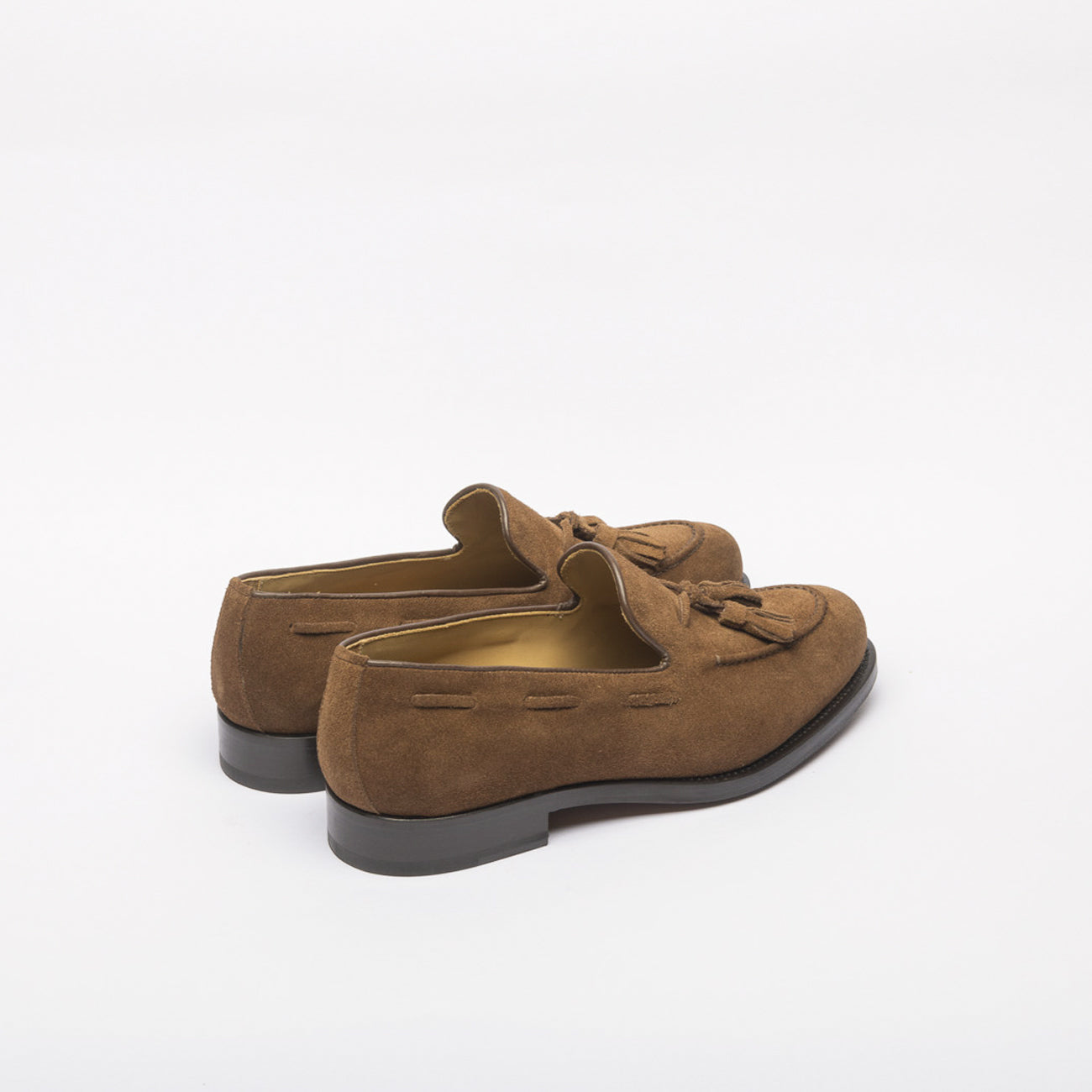 Mocassino con nappine Borghini GB03 in camoscio marrone