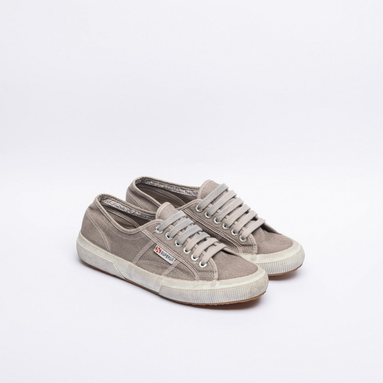 Sneaker Superga 2750 in cotone vintage marrone