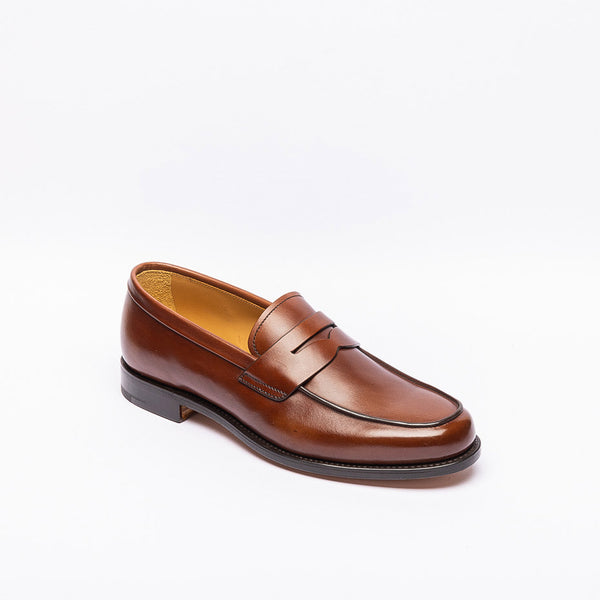 『church's』Brown Leather Moccasins Vintage church's Brown Moccasins Leather Penny Loafers sz Uk