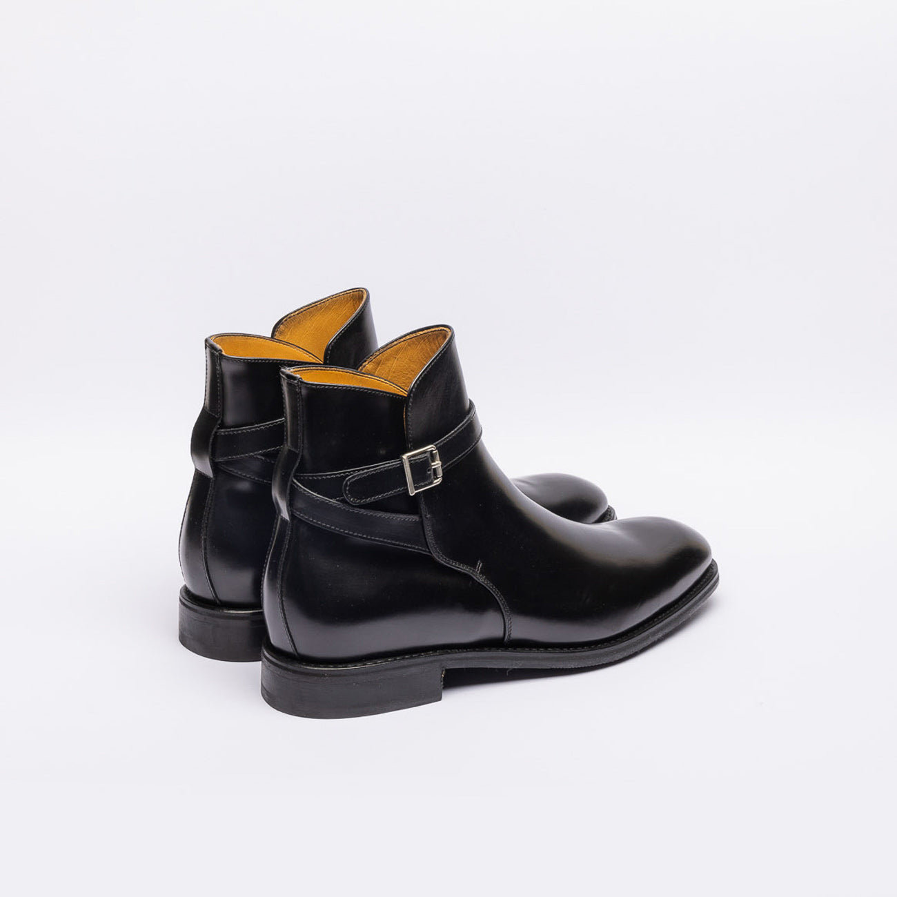 Stivale con fibbia Berwick 490 in pelle nera