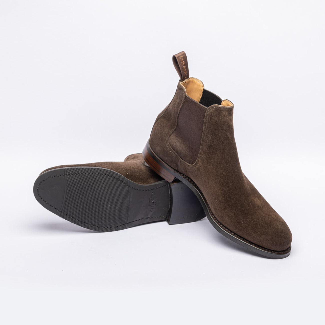 Stivale chelsea Cheaney Joseph & Sons Godfrey D in camoscio marrone