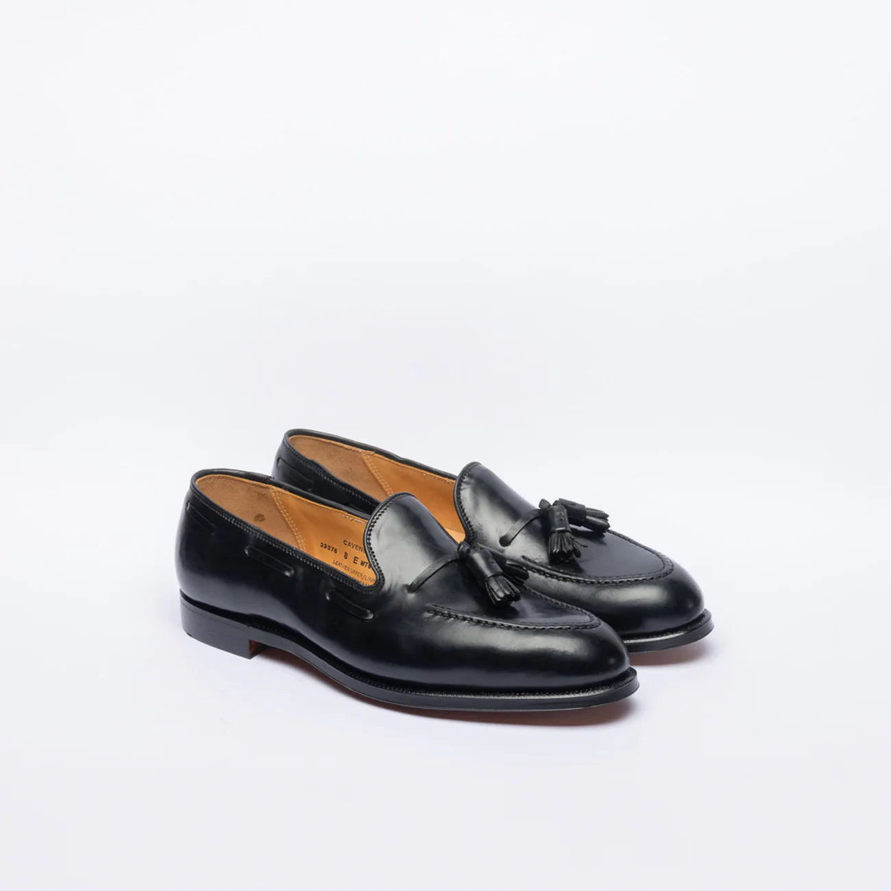 Mocassino con nappine Crockett & Jones Cavendish 2 in pelle di cavallo nera