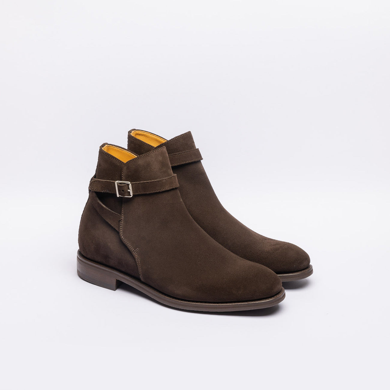 Stivale con fibbia Berwick 490 in camoscio marrone