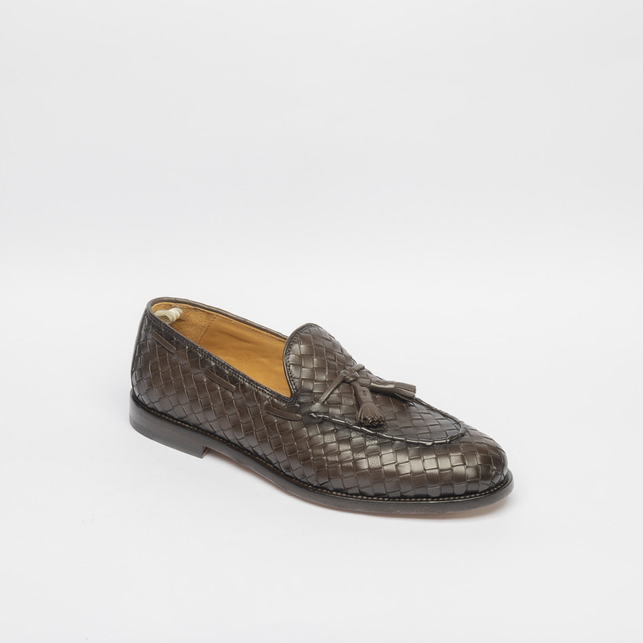 Mocassino con nappine Officine Creative Opera/004 in pelle marrone